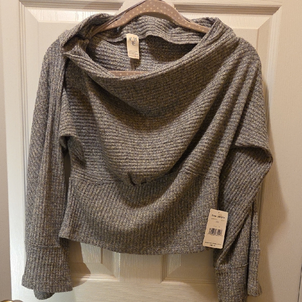 Free People Cozy Gray Sweater